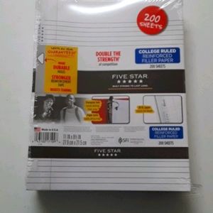 400 sheets filler paper